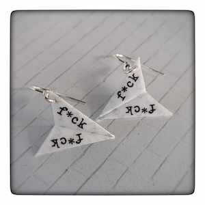 flying f ck: FLYING F*CKS Earrings