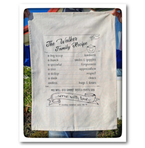 FAMILY RECIPE Tea Towel