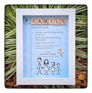 Bespoke Frames: DICTIONARY FAMILY Wall Art