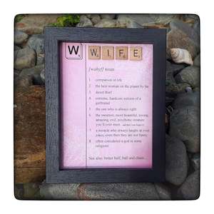 For Her: DICTIONARY WIFE Frame