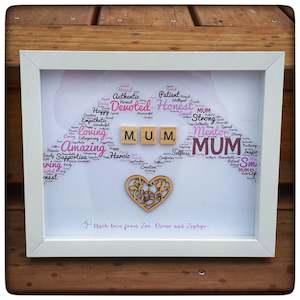 HEART HANDS MUM Frame