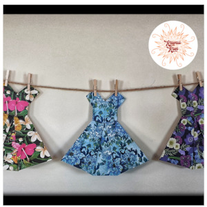 FLORAL MAGIC Origami Dress Bunting