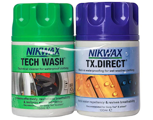 Nikwax Tech Wash (150ml) + TX Direct Wash In (100ml) Combo