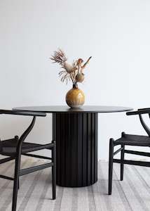 Furniture: Sophie Round Dining Table / Black