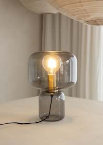 Glass Table Lamp / Taupe