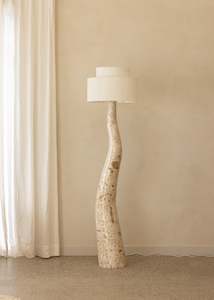 Furniture: Nola Floor Lamp / Crema Marble