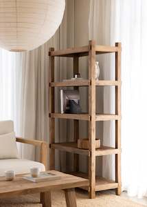 Rustic Teak Bookshelf / 90