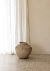 Furniture: Antique Terracotta Water Pot / Small