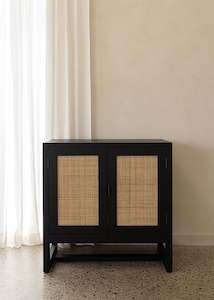 Furniture: Alba Cabinet 90 / Black & Bleach