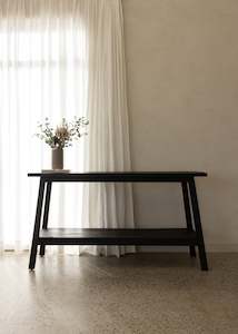 Sara Teak Console / Black