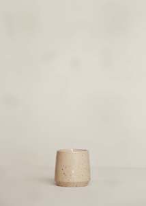 Furniture: Hand-poured Natural Wax Scented Candle / Sandalwood / Speckled Cream