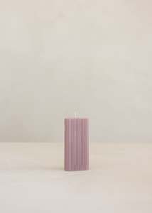 Helix Pillar Candle / Old Rose