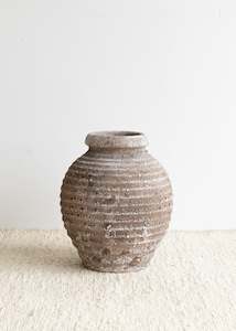 Rustic Ribbed Vase