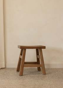 Furniture: Zuri Stool / Dark Teak