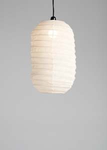 Shanti Linen Lantern / Off  White