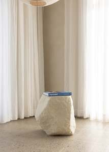 Rock Side Table / Eggshell