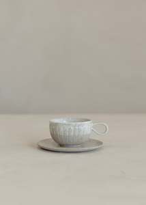 Ceylon Cup & Saucer / White