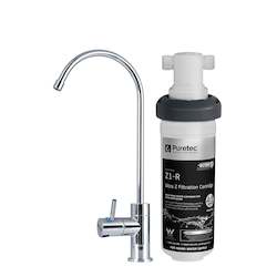 Puretec High Loop Designer Faucet with Quick-Twist Filter - 0.1 Micron