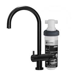 Puretec Tripla Black BL2 Faucet with Quick-Twist Filter 0.1 Micron