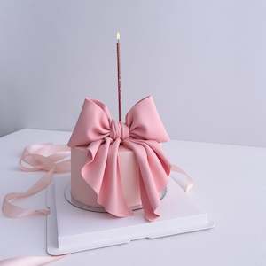 PINK BOW CAKE