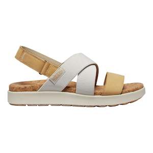 Footwear: Women's Elle Criss Cross Sandal Birch/Curry