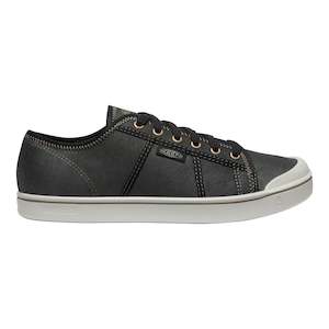 Footwear: Men's Eldon Harvest Leather Sneaker Black/Silver Birch