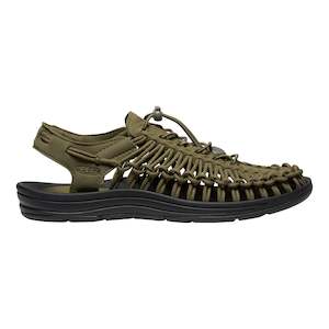 Footwear: Men's UNEEK Sneaker Dark Olive/Black