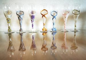 Customised Champagne Flute - made to match your wedding