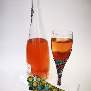 Decorated Champagne Flute