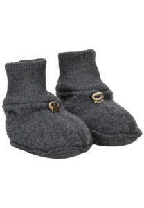 Mikk-Line | Brushed Wool Footies Anthracite