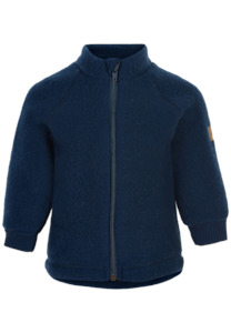 Baby wear: Mikk-Line | Brushed Wool Jacket Blue Nights