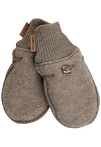 Baby wear: Mikk-Line | Brushed Wool Mittens Melange Denver