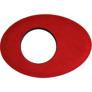 Bluestar Eyepiece Eyecushion Large Oval Ultrasuede Red