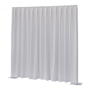 P&D curtain 330(w) x 500(h) cm white MGS 175 g/m2 pleated