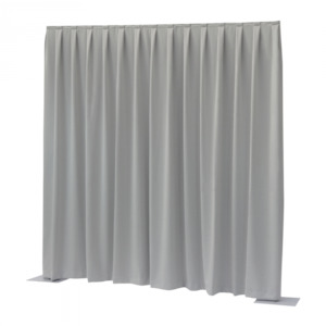 P&D curtain 330(w) x 400cm(h) light grey Dimout 260 g/m2 pleated