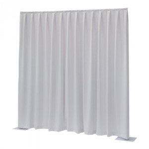 P&D curtain 330(w) x 400(h) cm white MGS 175 g/m2 pleated