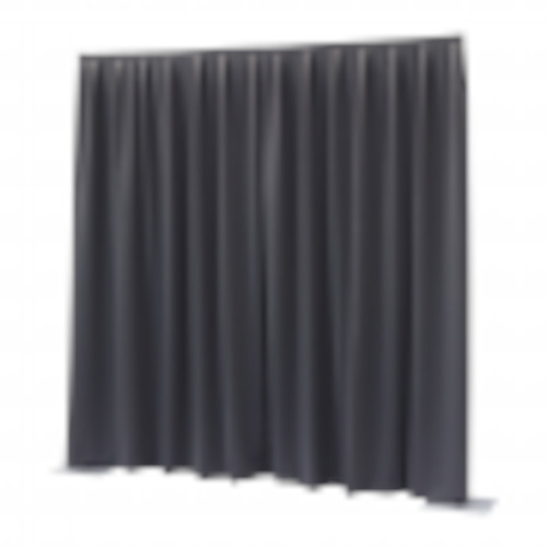 P&D curtain 330(w) x 300cm(h) cm dark grey Dimout 260 g/m2 pleated