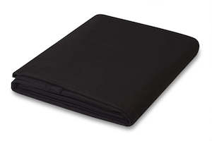 Black Brushed Cotton Duvetyne Fabric