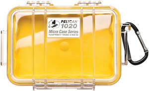 Pelican 1020 Micro Case Clear With Yellow