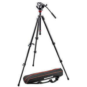 SOLD OUT - Manfrotto 500 fluid video head & 755CX3 CF single leg tripod