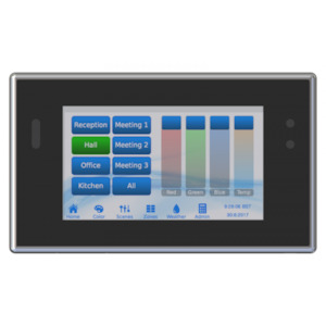 Pharos Touch Panel Controller Black on Nickel (512 channels DMX/eDMX)