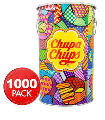 Grocery: Chupa Chups Candy Best Of 1000pk (inc Mega Tin)