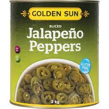 Grocery: Golden Sun Gluten Free Jalapeno Peppers Sliced 3kg