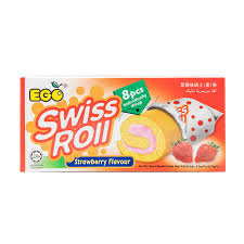 Eco Swiss Roll Strawberry 8pk