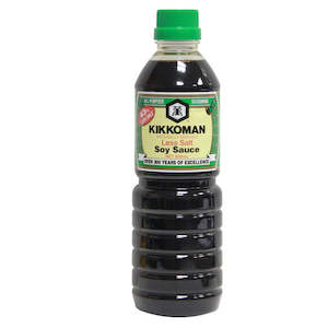 Kikkoman Less Salt Soy Sauce 600ml