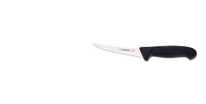 Boning Knife Stiff, Giesser 13cm - Black Handle (2515 13) - Kentmaster New Zealand