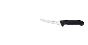 Boning Knife, Curved Highly Flexible, Giesser, 13cm - Black Handle (2535 13) - K…