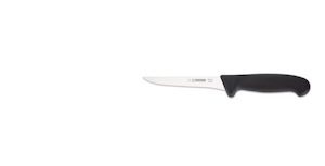 Boning Knife, Giesser Straight,13cm - Black Handle (3105 13) - Kentmaster New Zealand