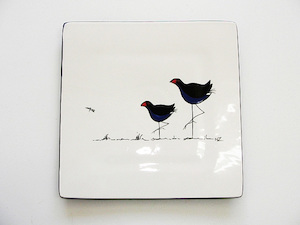 Keriblue Ceramics Small Sushi – White Pukeko