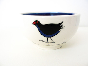 Keriblue Ceramics Small Nested Bowl – White Pukeko